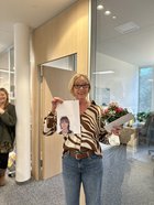 Nostalgie: Ulrike Kokon zeigt ihr Bewerbungsfoto aus dem Jahr 1990