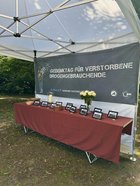 Pavillon für die Gedenkfeier